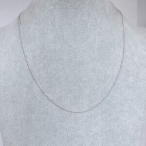 Vintage Dainty Sterling Silver Ball Chain Necklace Delicate Thin 18 Inch 925